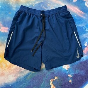 Nike Stride Men's Dri-FIT 7" Brief-Lined Running Shorts Navy Size Med